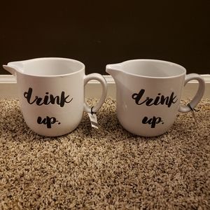 Boston Warehouse 44oz. 'Drink Up' Pitchers